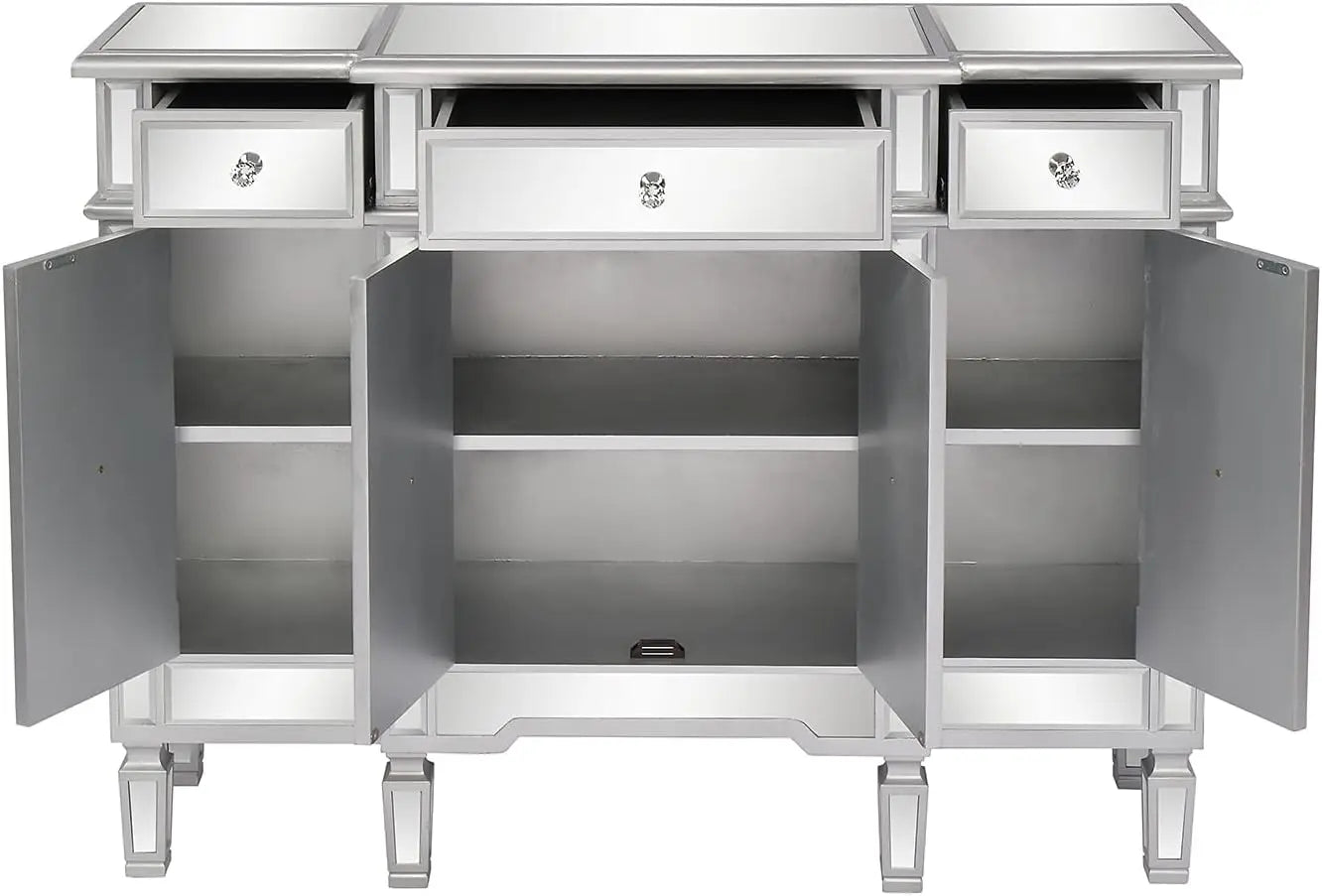 Mirrored Buffet Cabinet Sideboard TV Stand