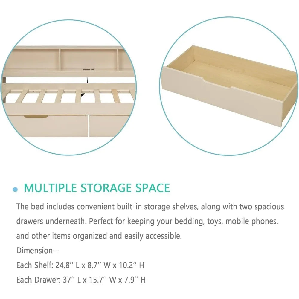 Daybed with Under Bed Drawers