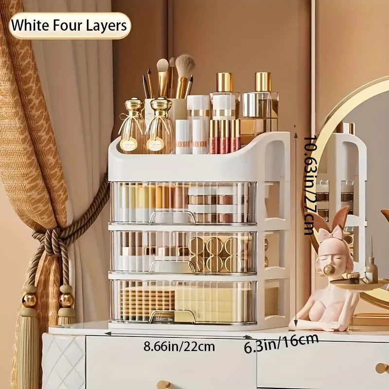 Cosmetics Jewelry Makeup Storage Box With Drawers