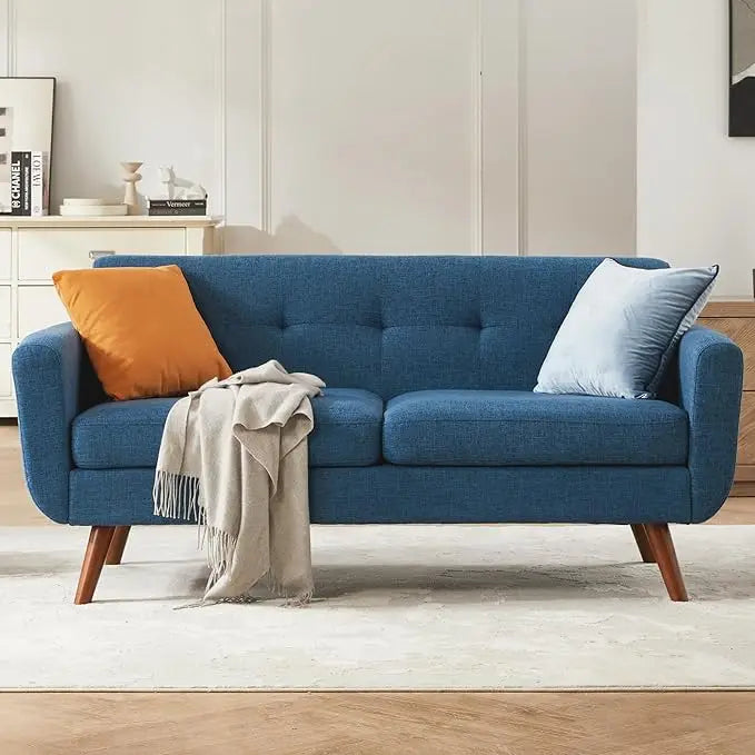 65" W Linen Sofa Couch Loveseat