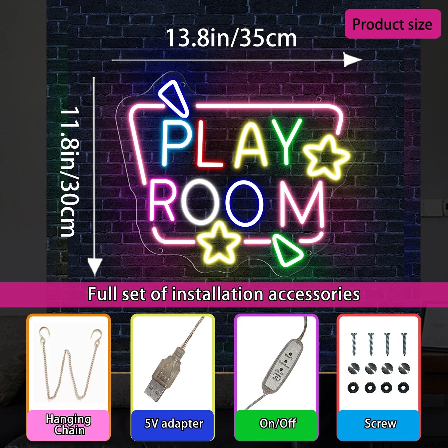 For Gamer Room Neon LED Signboard