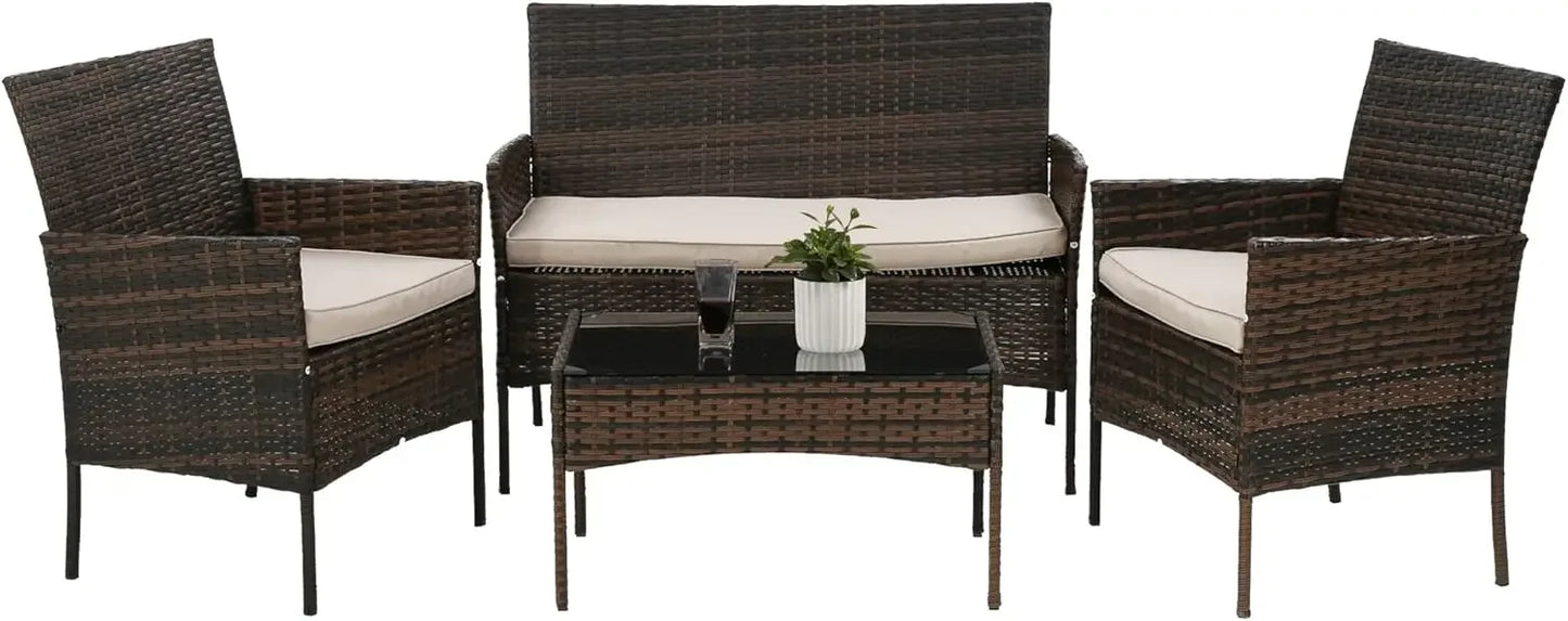 Patio Furniture Set Bright Colors