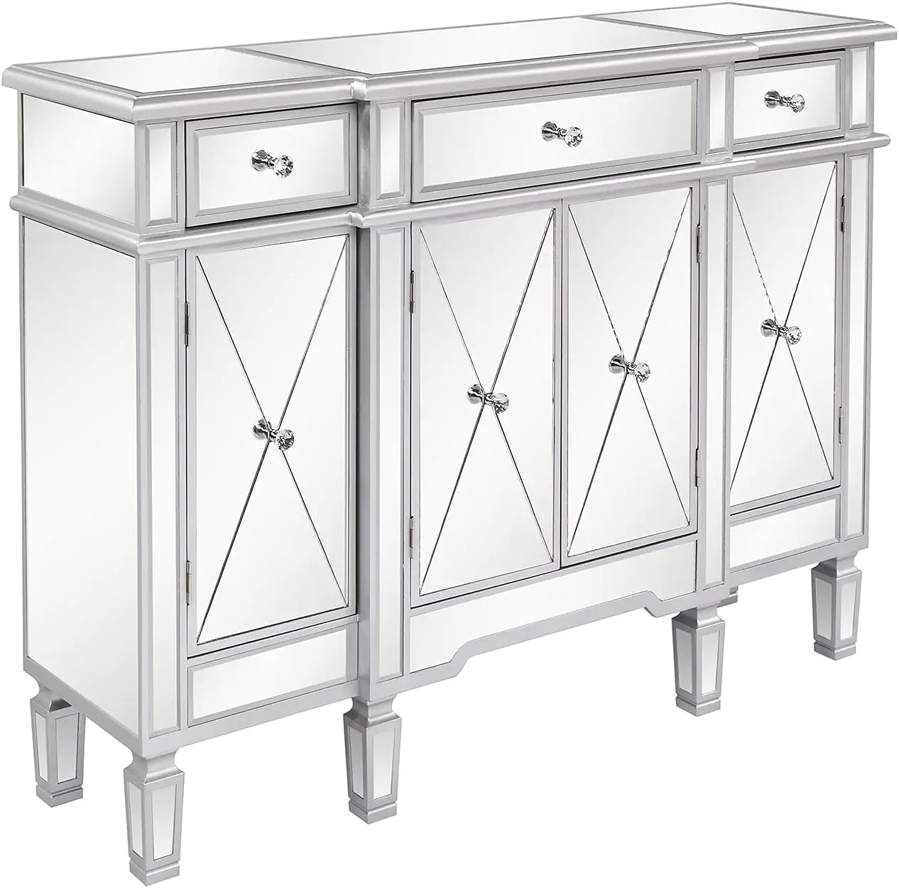 Mirrored Buffet Cabinet Sideboard TV Stand