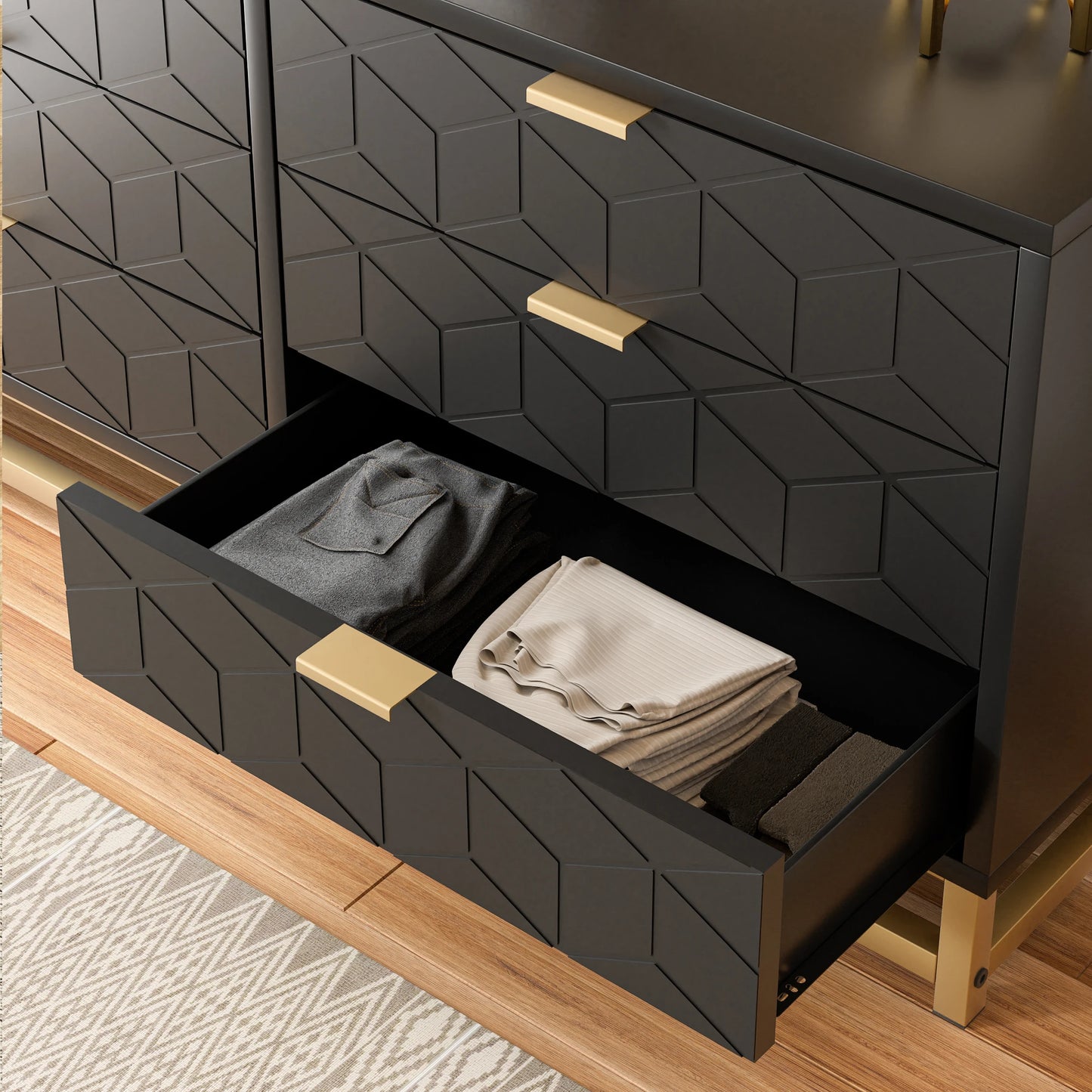 Modern Storage Dresser Chest Organizer