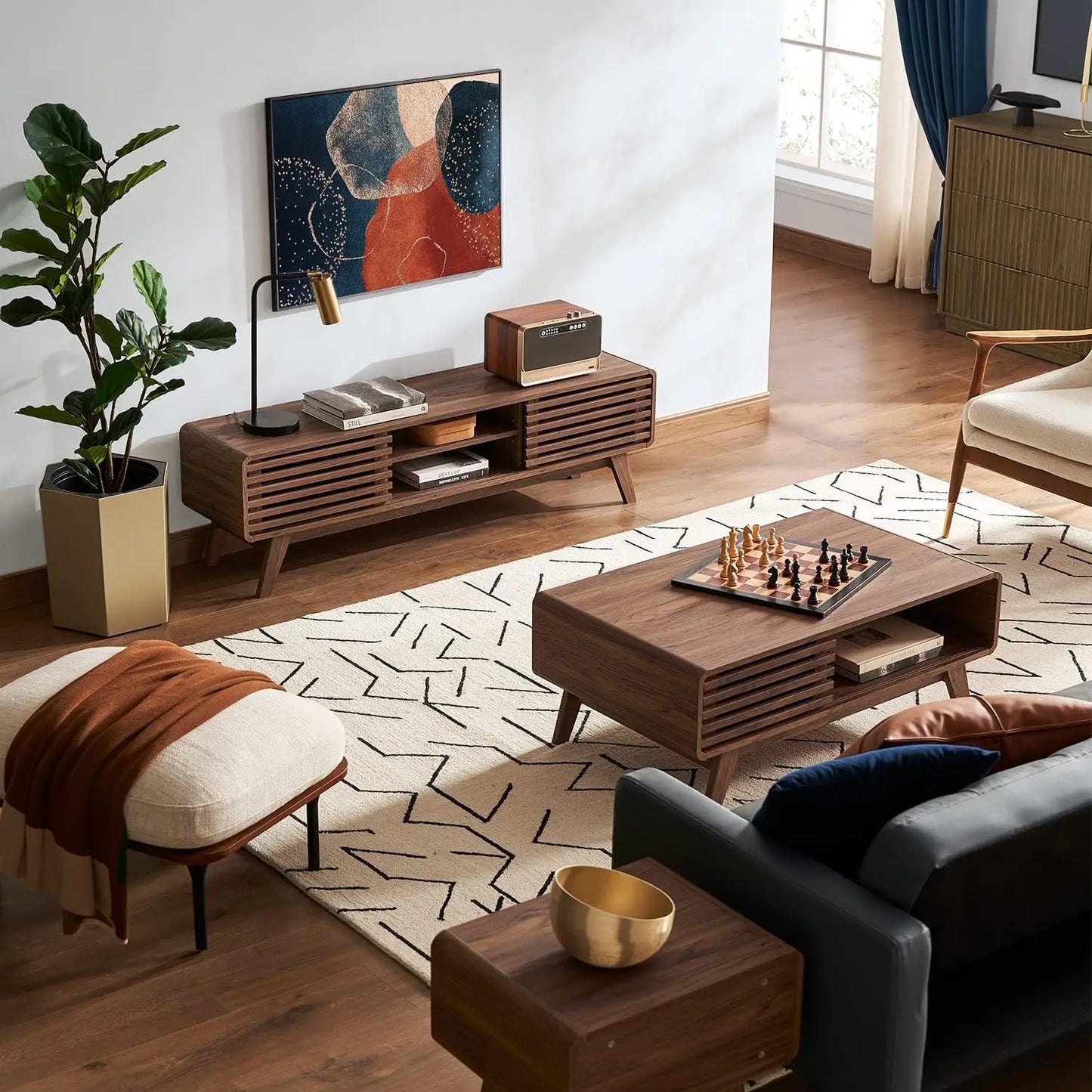 Wood Coffee Table With Storage