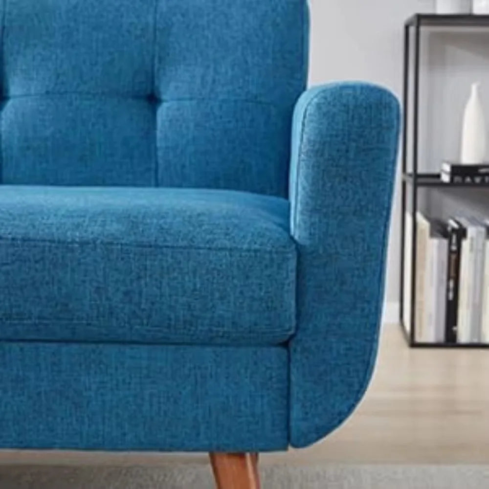 65" W Linen Sofa Couch Loveseat