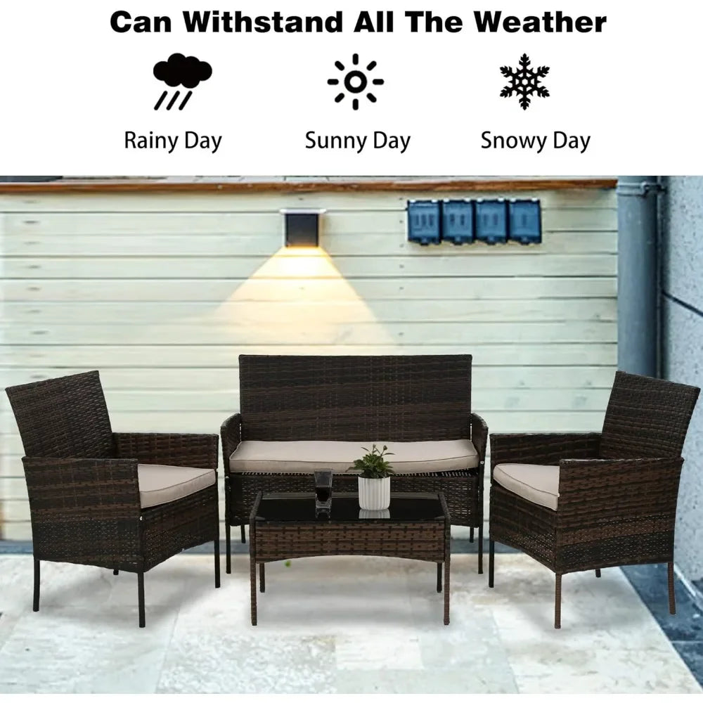 Patio Furniture Set Bright Colors