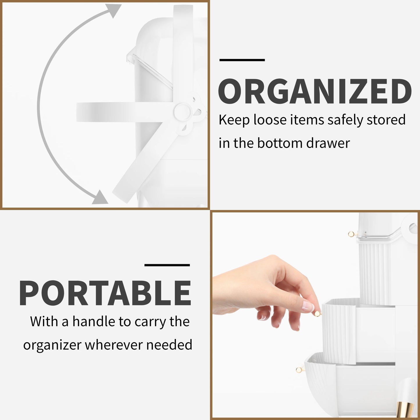 Compact Makeup & Skincare Organizer