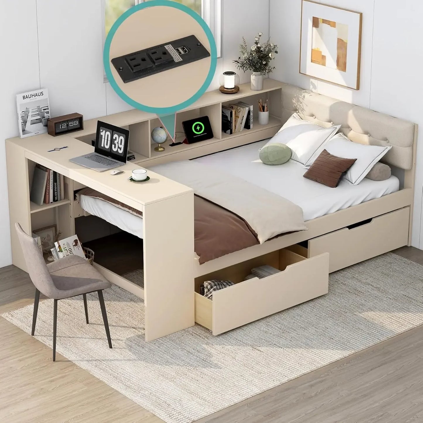 Daybed with Under Bed Drawers