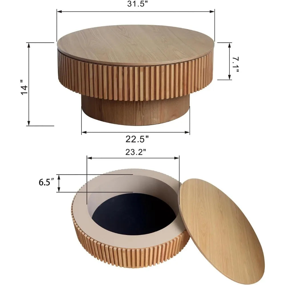 31.5'' Natural Coffee Round Table