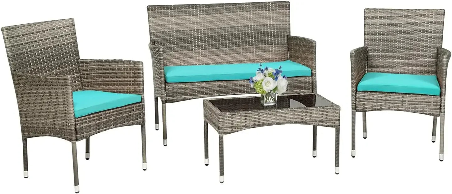 Patio Furniture Set Bright Colors