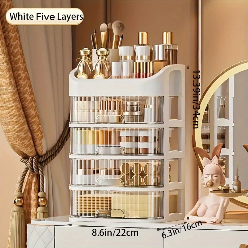 Cosmetics Jewelry Makeup Storage Box With Drawers