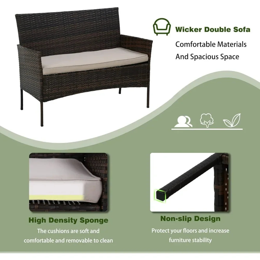 Patio Furniture Set Bright Colors
