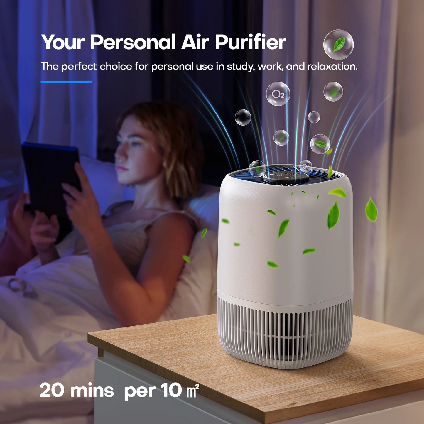 Portable Air Purifier with HEPA Filter