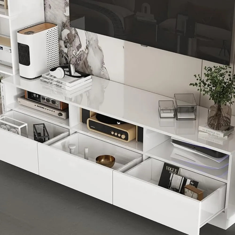 TV Entertainment Center with Bookshelves