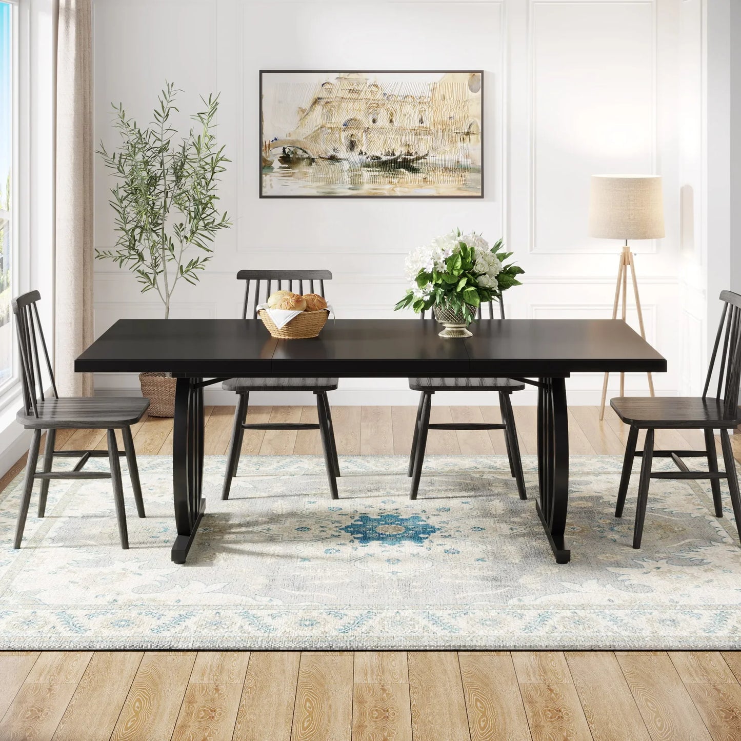 Large Dinner Table Heavy Duty Metal Frame