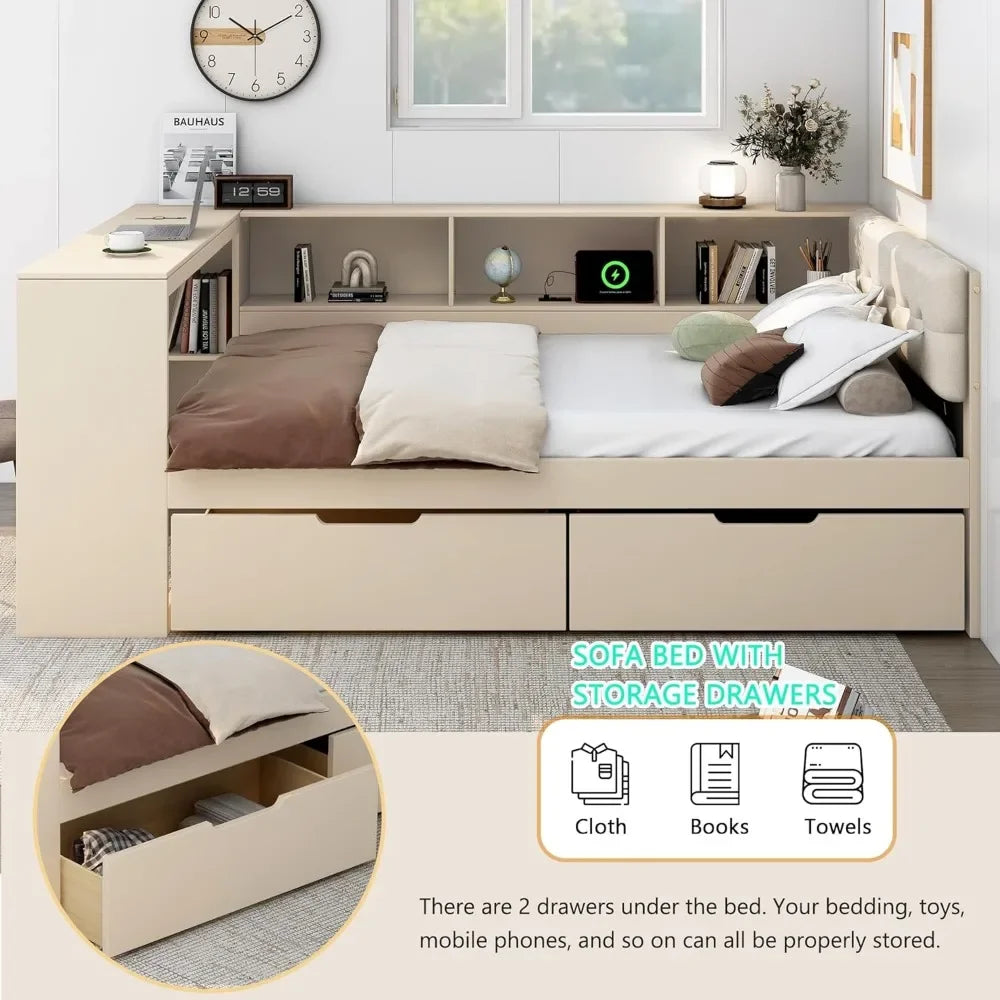 Daybed with Under Bed Drawers