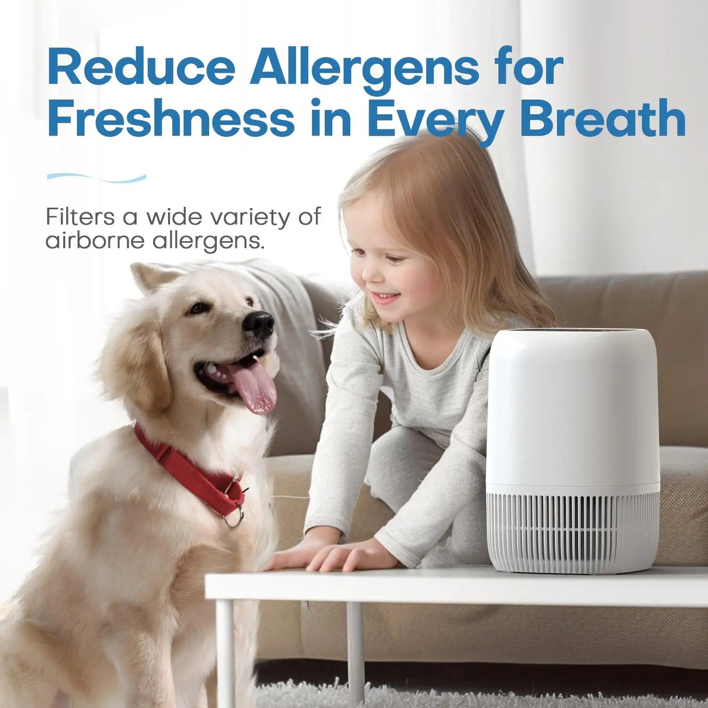 Portable Air Purifier with HEPA Filter