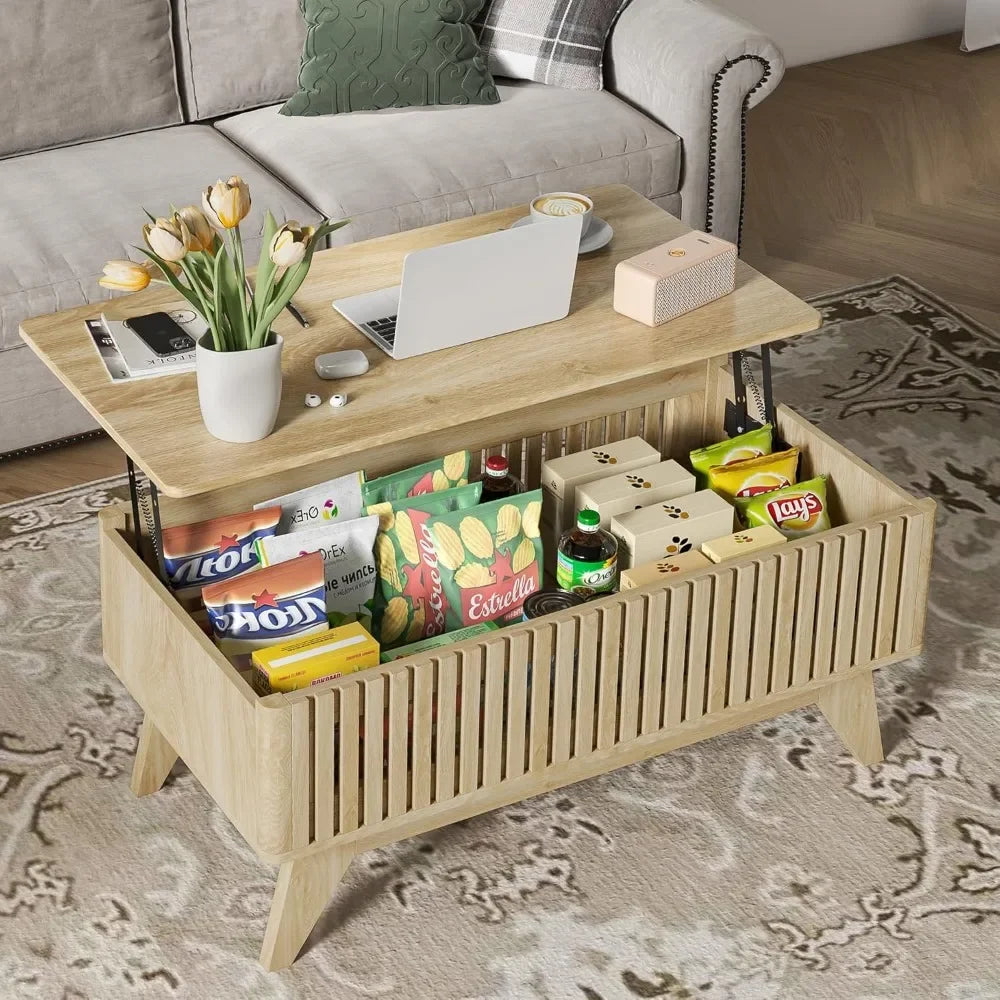 Lift Top Coffee Table with Hidden Compartment