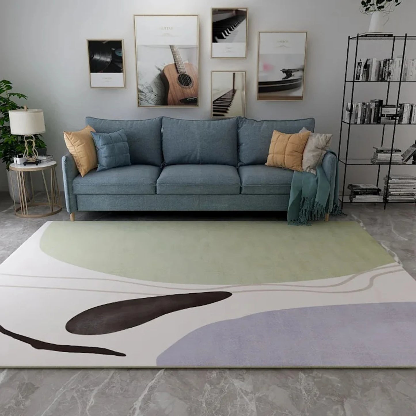 Luxurious, high-quality light beige carpet for bedroom and living room - fully covers large area for elegant, simple floor pavin