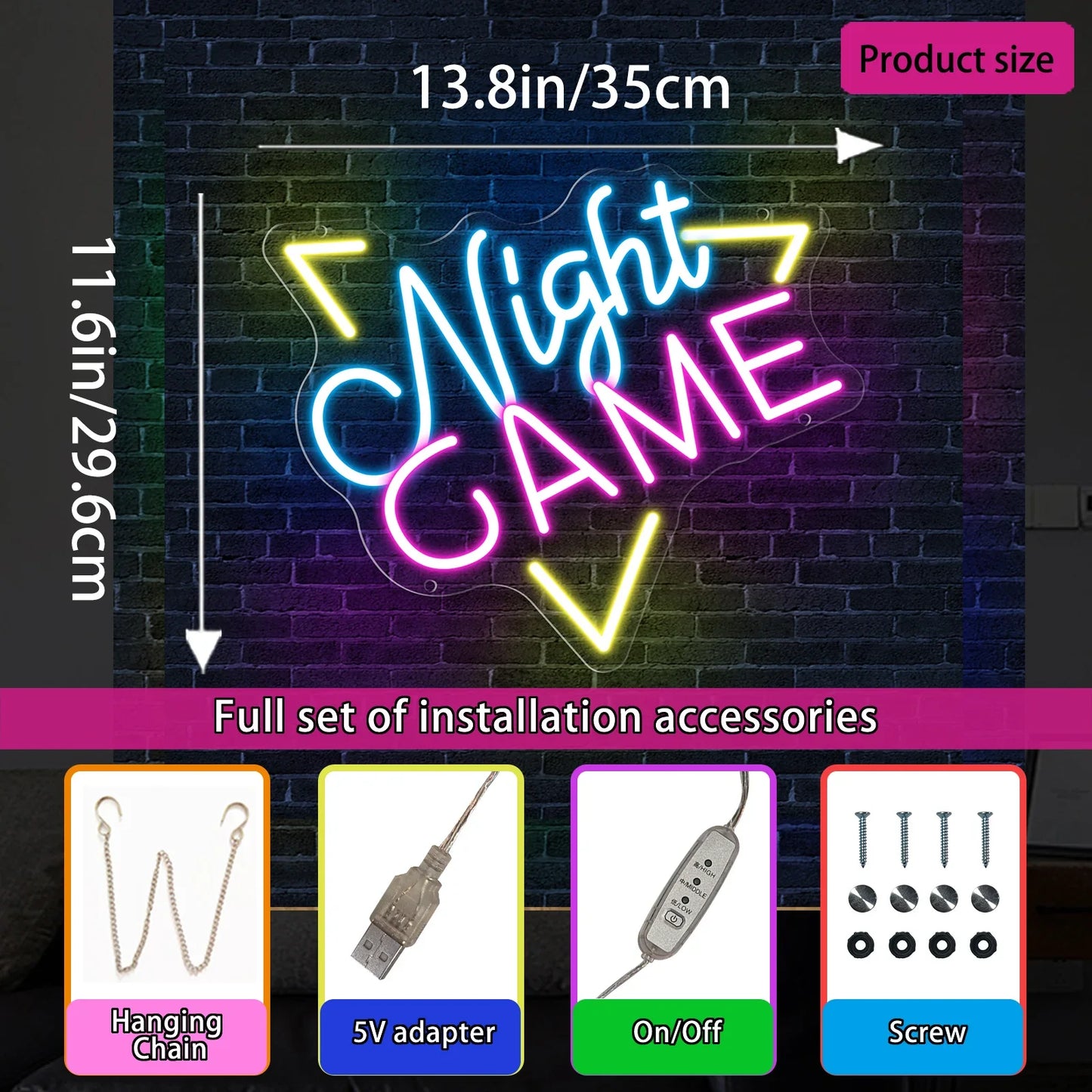 For Gamer Room Neon LED Signboard