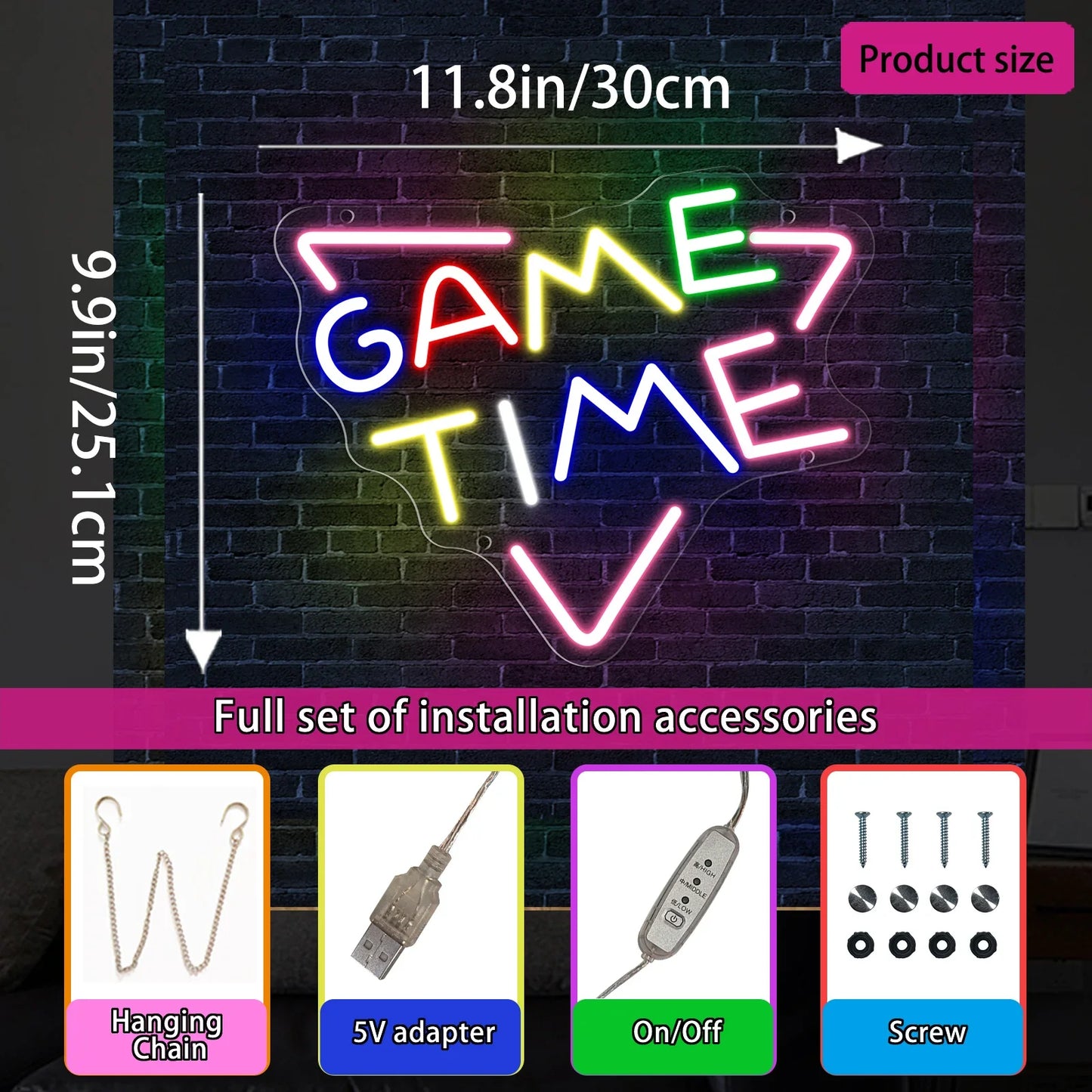 For Gamer Room Neon LED Signboard
