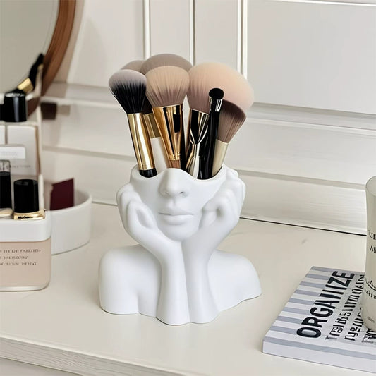 Face Makeup And Brush Storage
