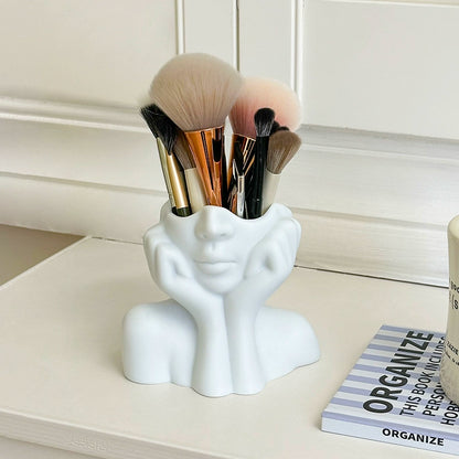 Face Makeup And Brush Storage