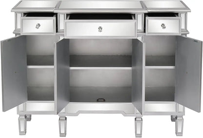 Mirrored Buffet Cabinet Sideboard TV Stand