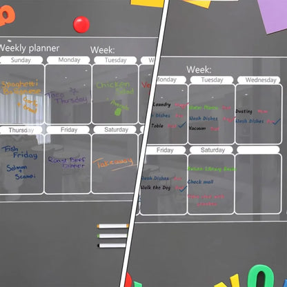 Magnetic Calendar Board for Fridge