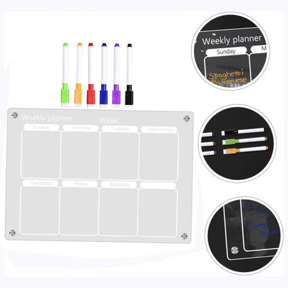 Magnetic Calendar Board for Fridge