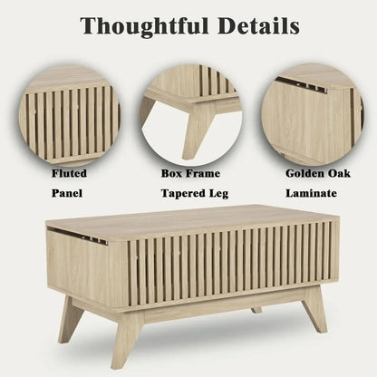 Lift Top Coffee Table with Hidden Compartment