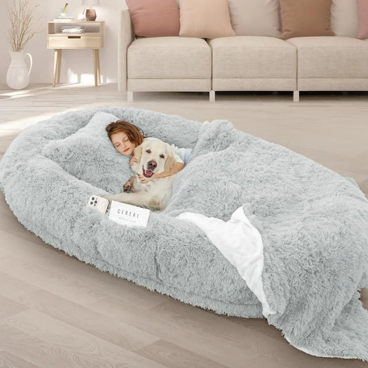 Oversize Human Dog Bed Fits Adult and Pet Washable