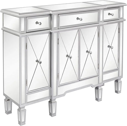 Mirrored Buffet Cabinet Sideboard TV Stand