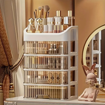 Cosmetics Jewelry Makeup Storage Box  With Drawers