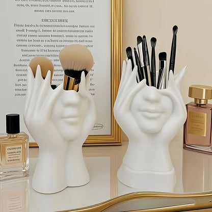 Makeup Brushes and Cosmetics Organizer