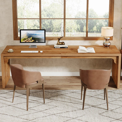 Wooden Extra Long Desk Double Workstation