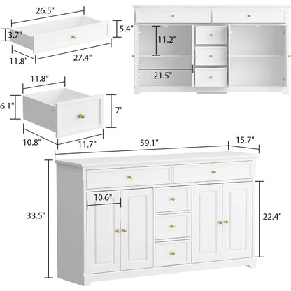 Buffet Bar Wine Cabinet Storage