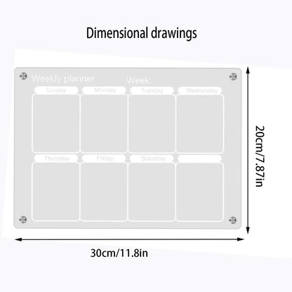 Magnetic Calendar Board for Fridge