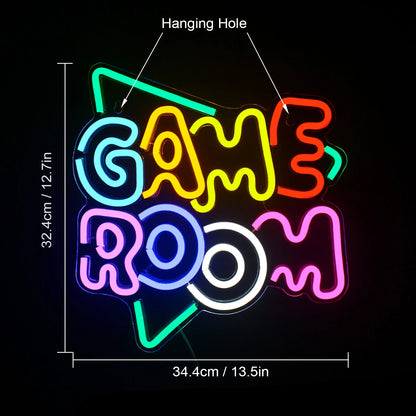 Game Room Neon Sign LED USB Powered