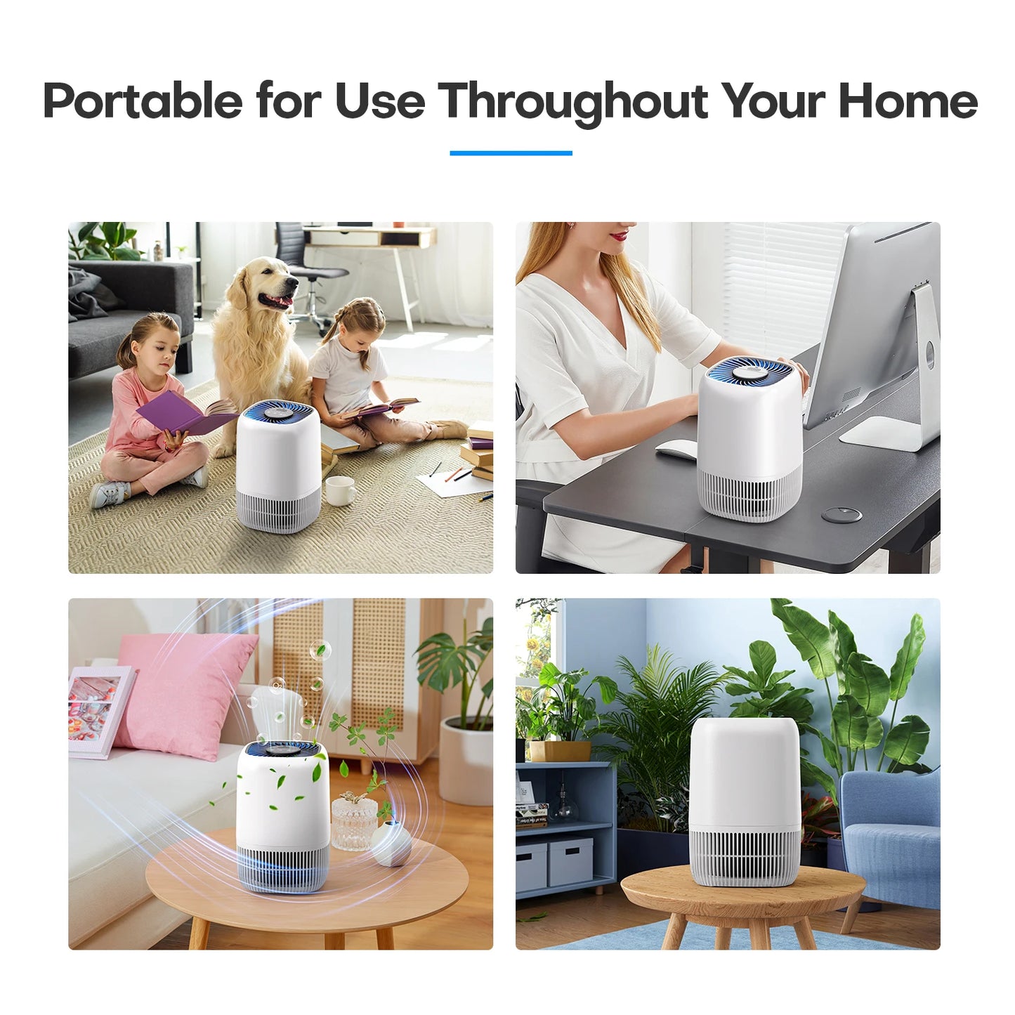 Portable Air Purifier with HEPA Filter