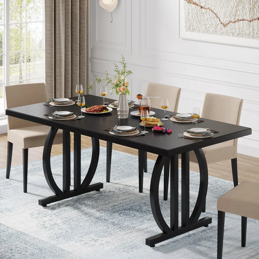 Large Dinner Table Heavy Duty Metal Frame