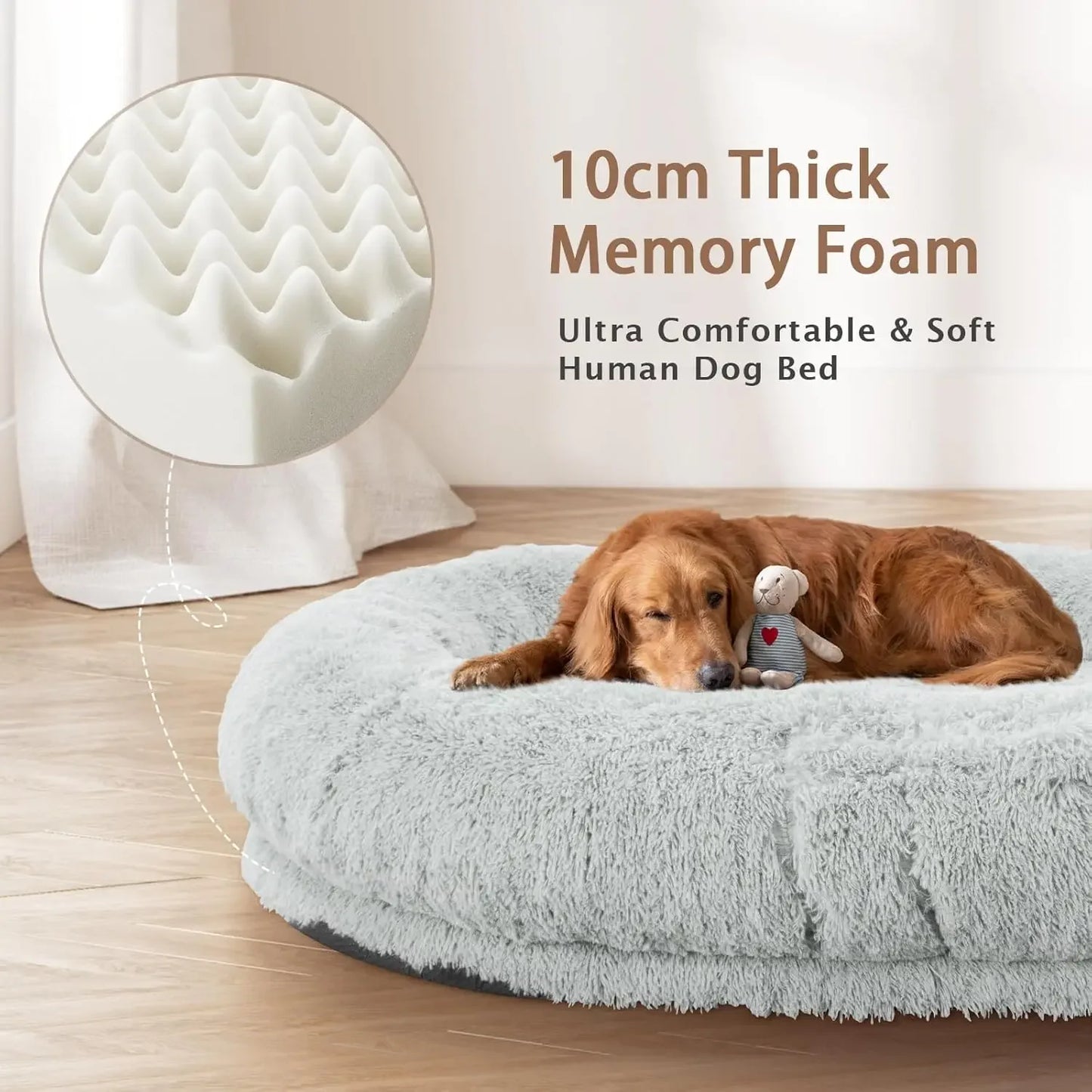 Oversize Human Dog Bed Fits Adult and Pet Washable