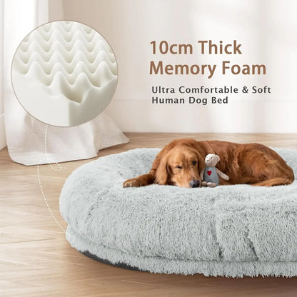 Oversize Human Dog Bed Fits Adult and Pet Washable