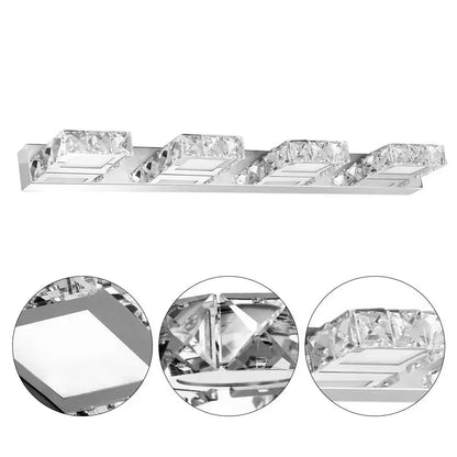 4-Lights Vanity Crystal Wall Light