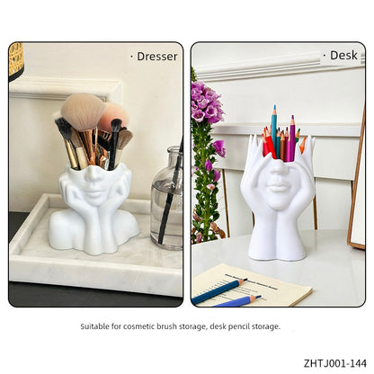 Face Makeup And Brush Storage