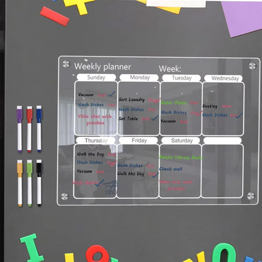Magnetic Calendar Board for Fridge