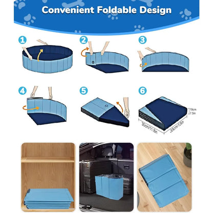 Large Foldable  Portable Pool & Sprinkler For Dogs
