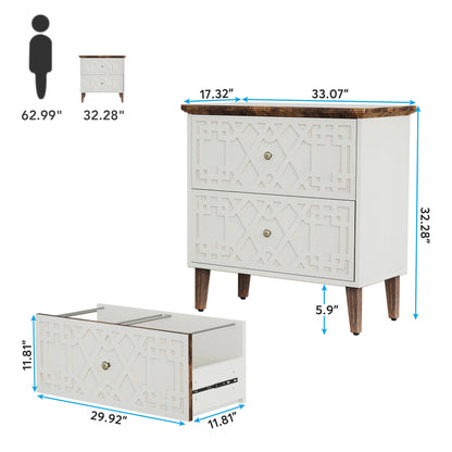 Home Office Wood File Cabinet